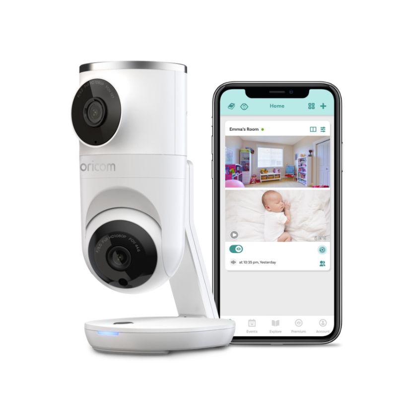 Oricom OBHDUAL Smart Baby Video HD Dual Camera with Motorised Pan Tilt