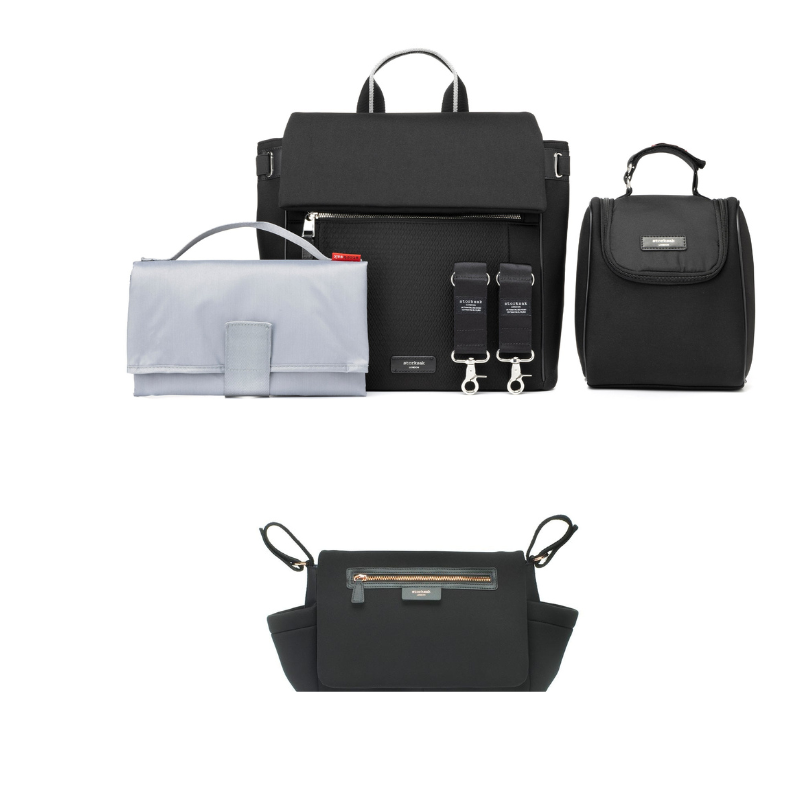 Storksak St James Scuba Nappy Bag &amp; Stroller Organiser Bundle