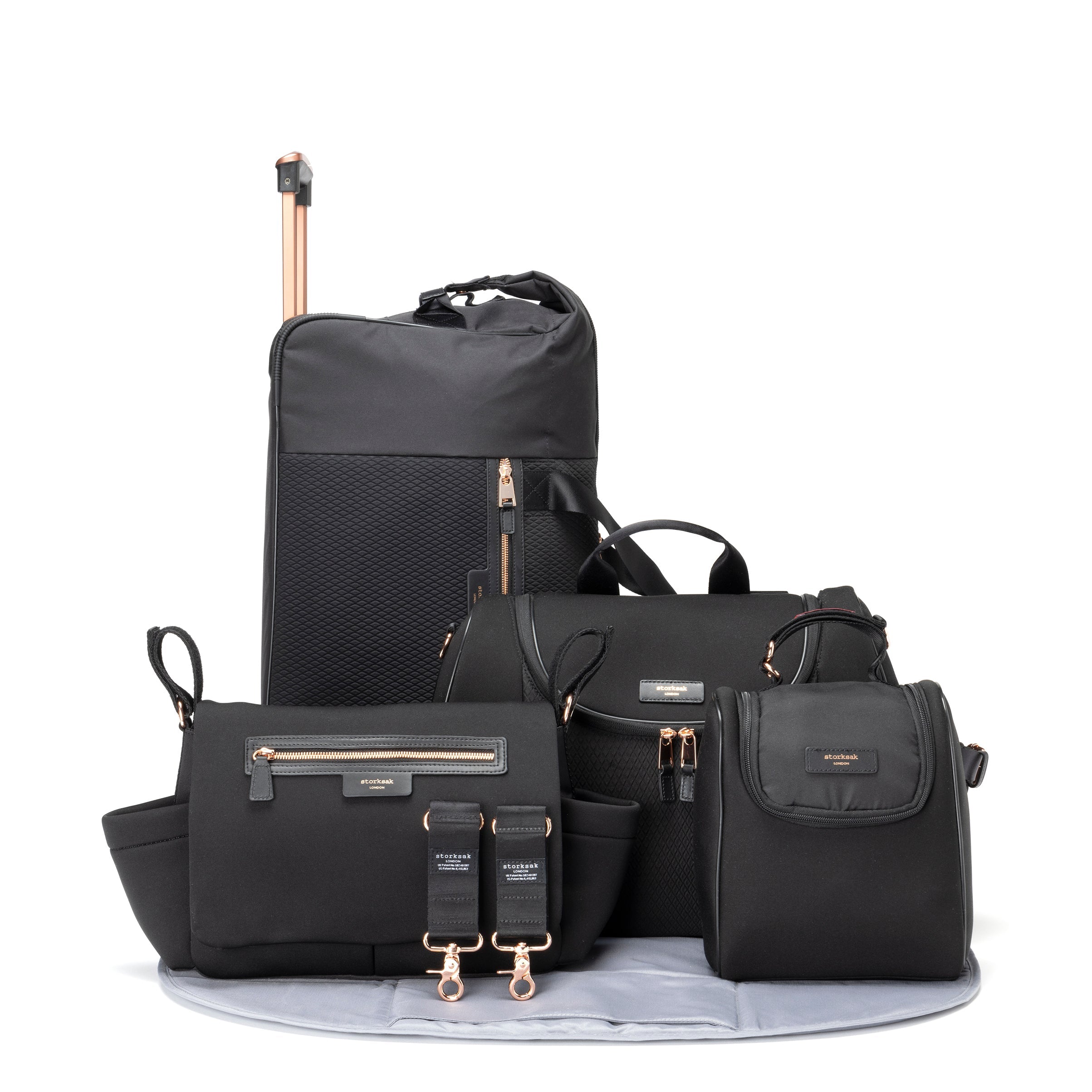 Storksak Poppy Luxe Nappy Bag &amp; Travel Bundle