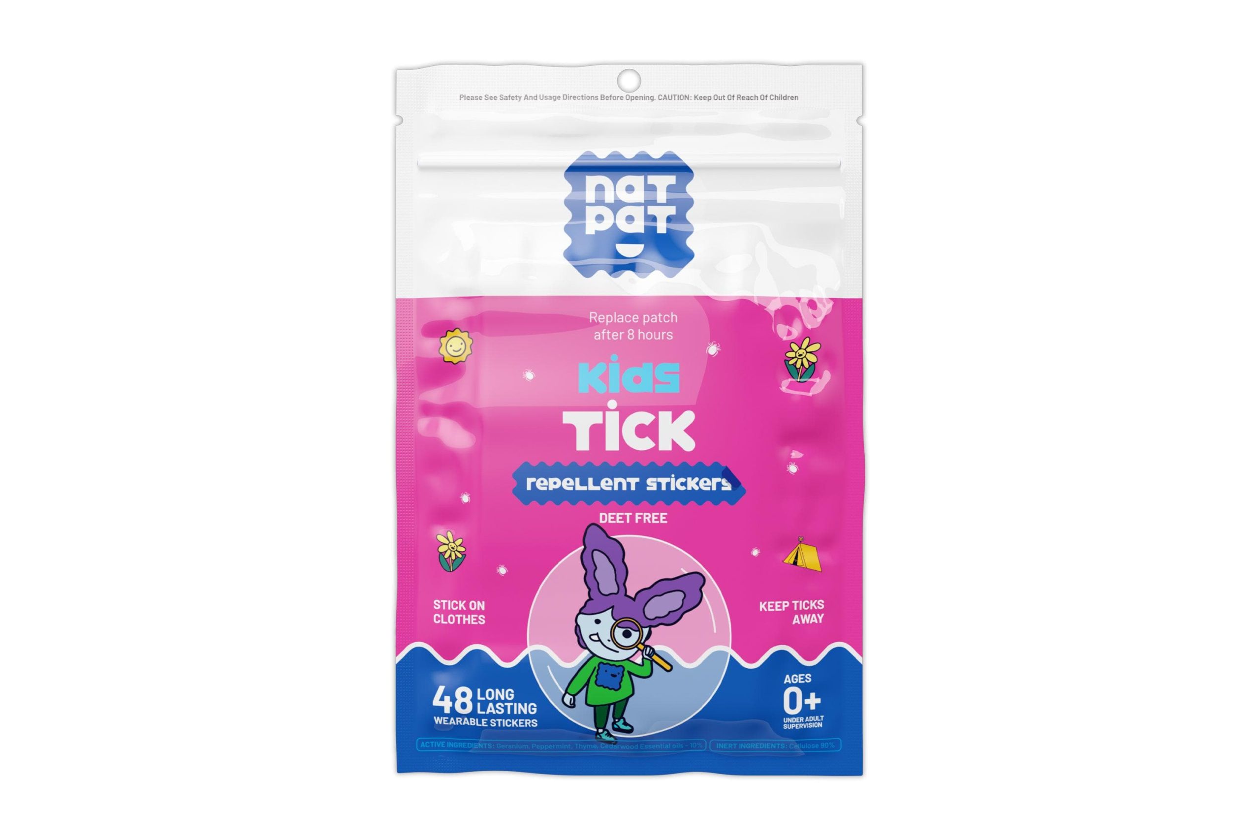NATPAT Natural Tick Repellent Stickers For Kids | babaloo – For ...