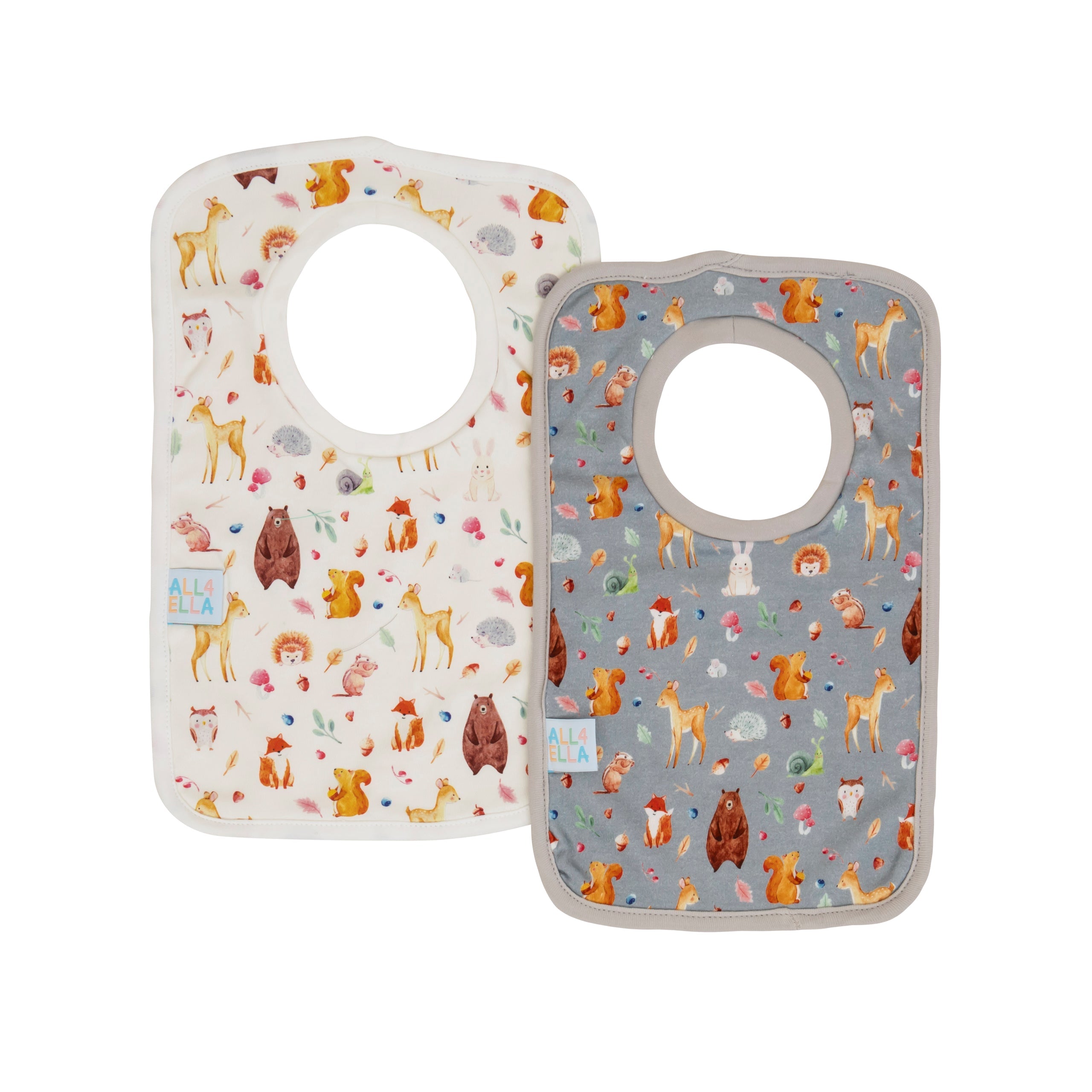 All4Ella Pullover Head Bibs 2pk