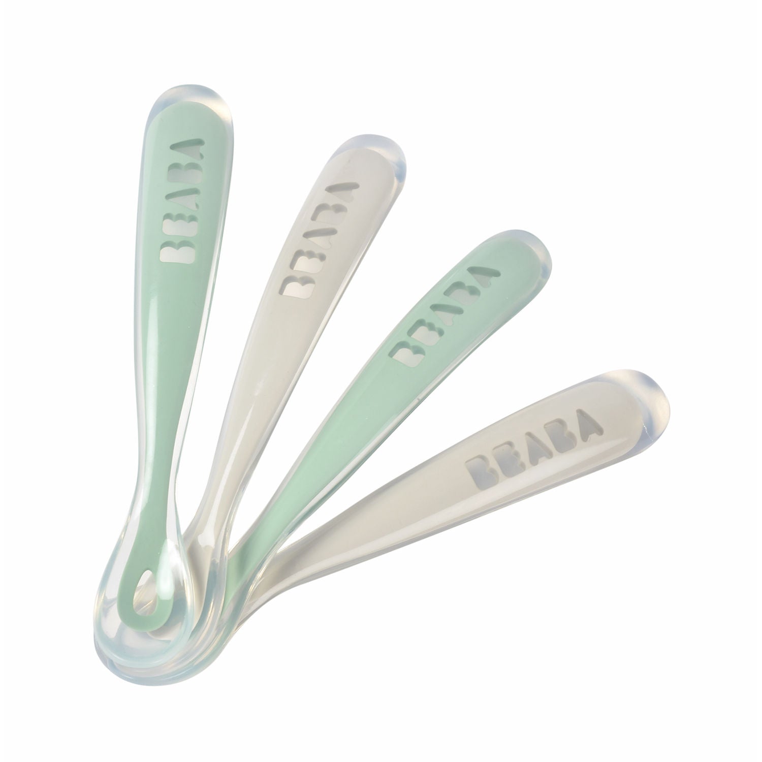 Beaba Silicone First Stage Spoons 4m+ 4 Pack