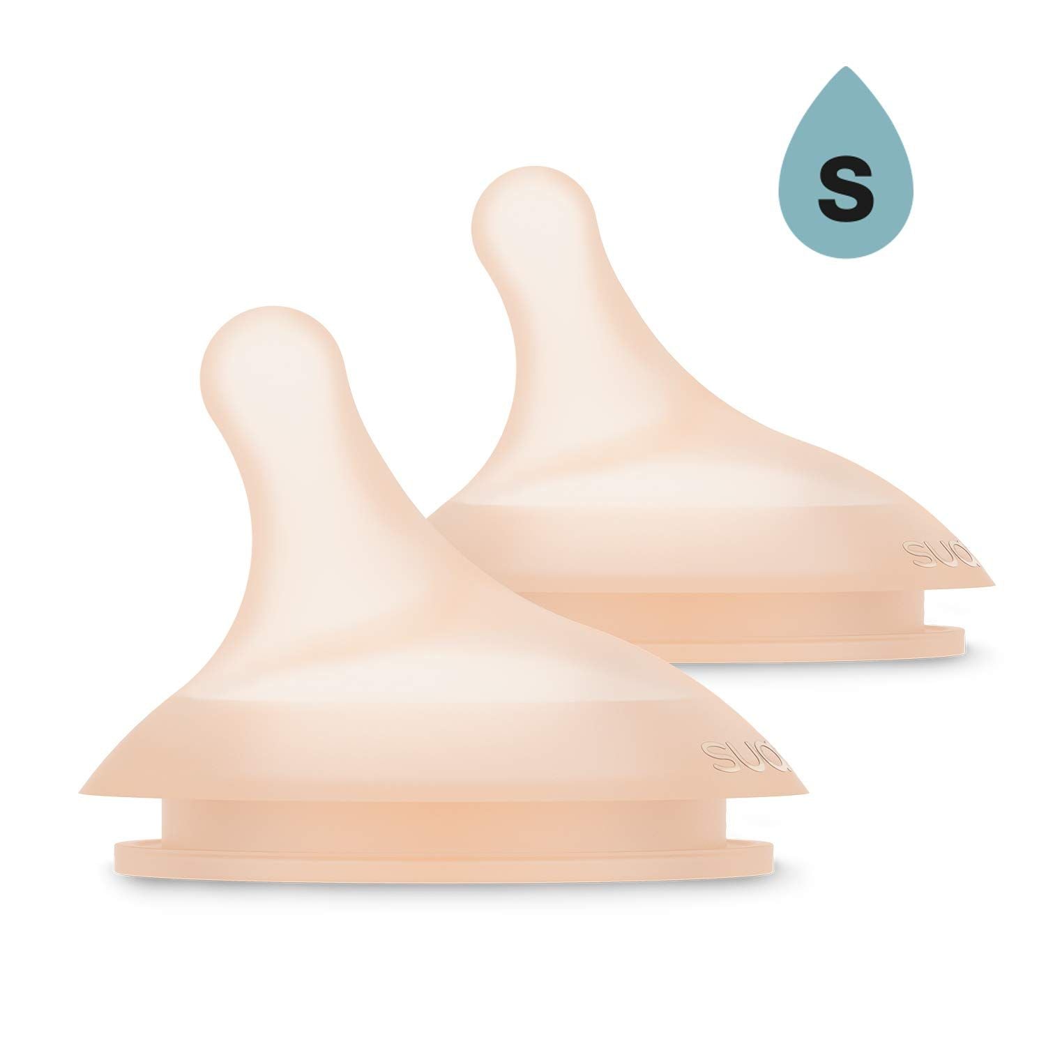 Suavinex Zero Zero Silicone Teat Slow Flow 0M Pack of 2