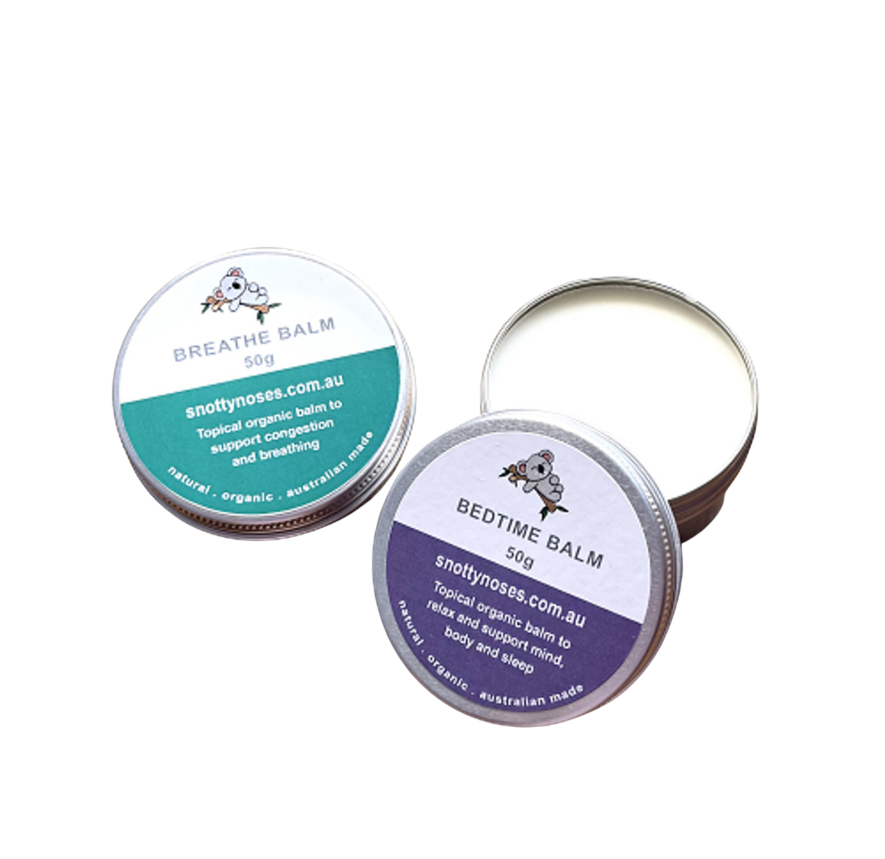 Snotty Noses Breathe Bedtime Balm Duo