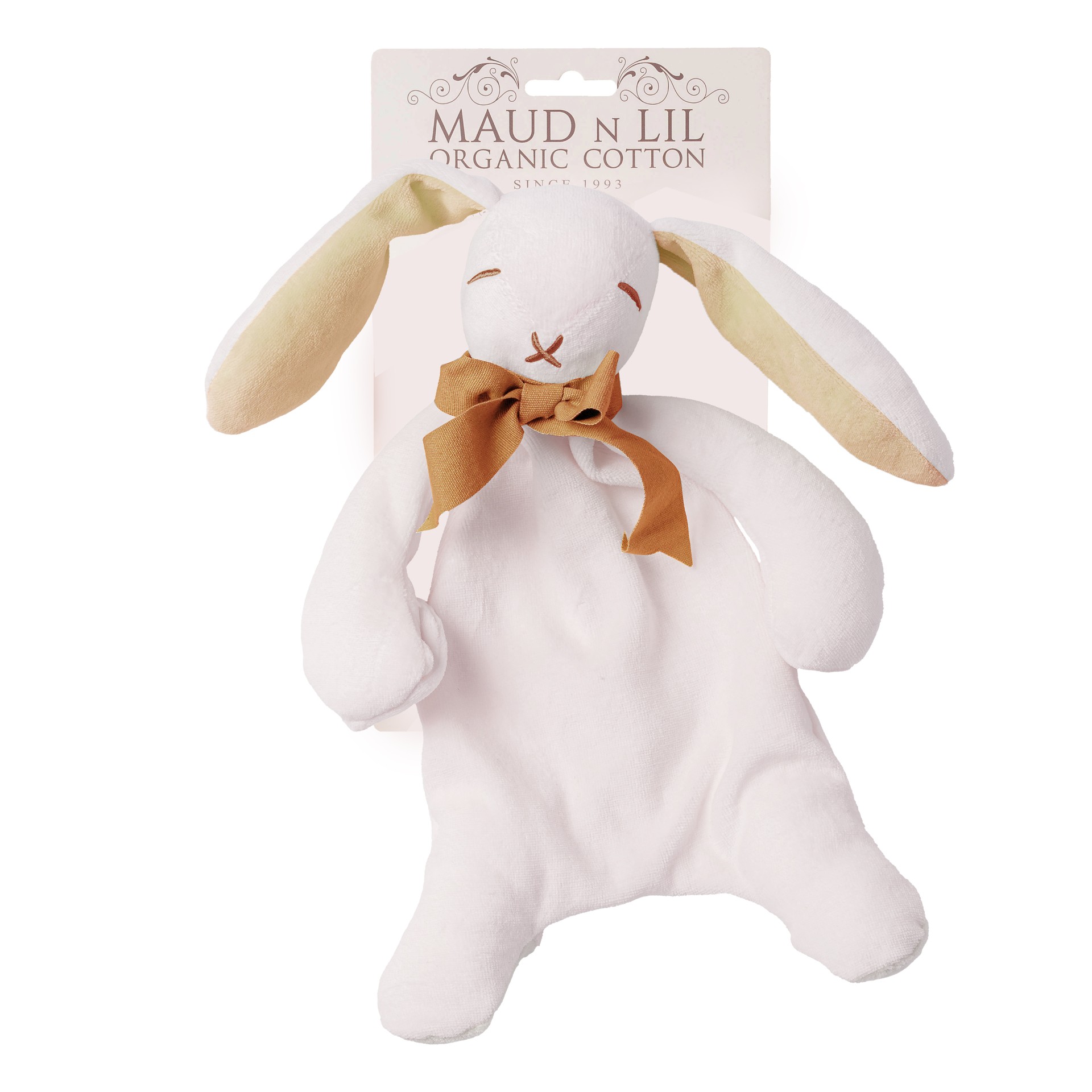 Maud N Lil Classic Organic Cotton Bunny Comforter Toy