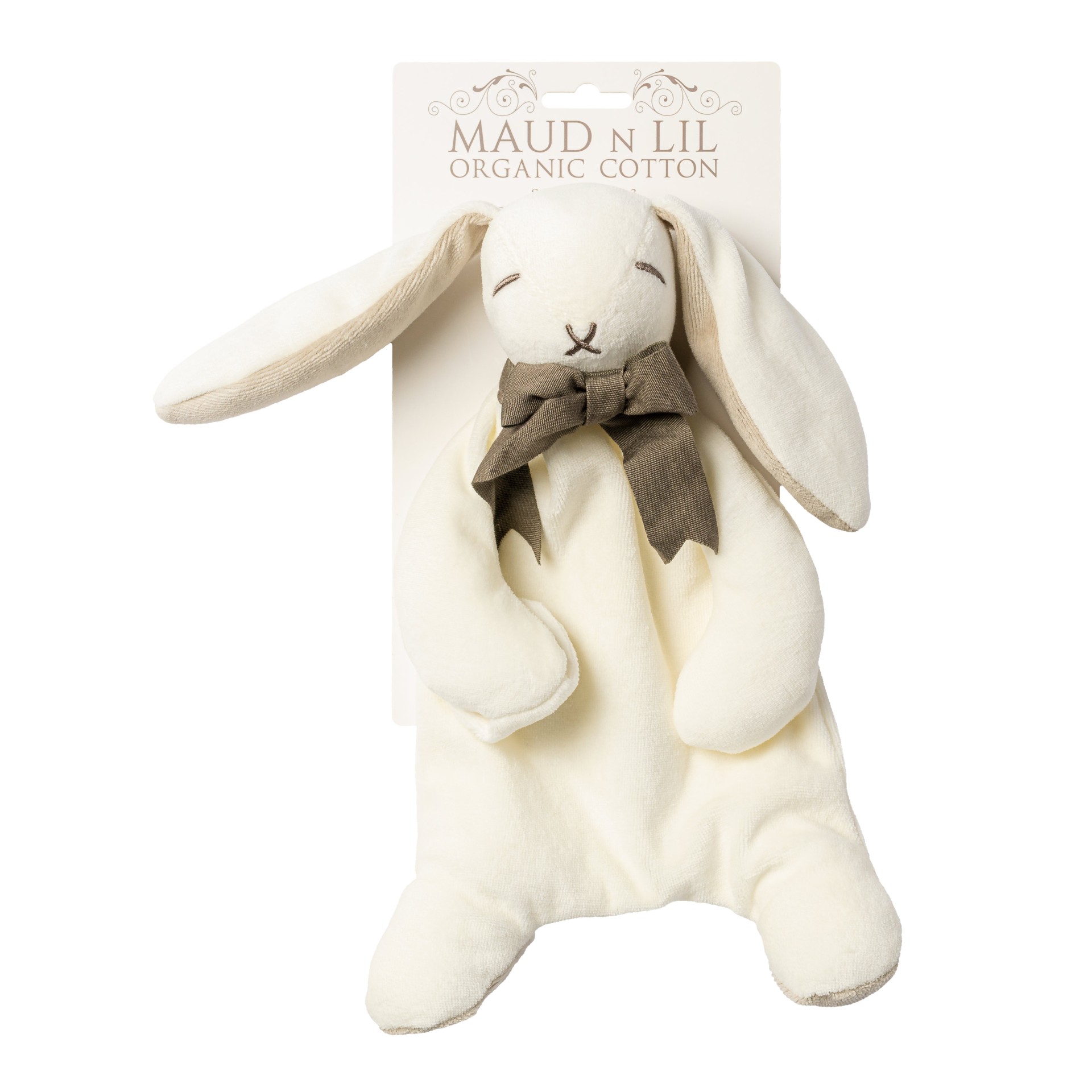 Maud N Lil Classic Organic Cotton Bunny Comforter Toy