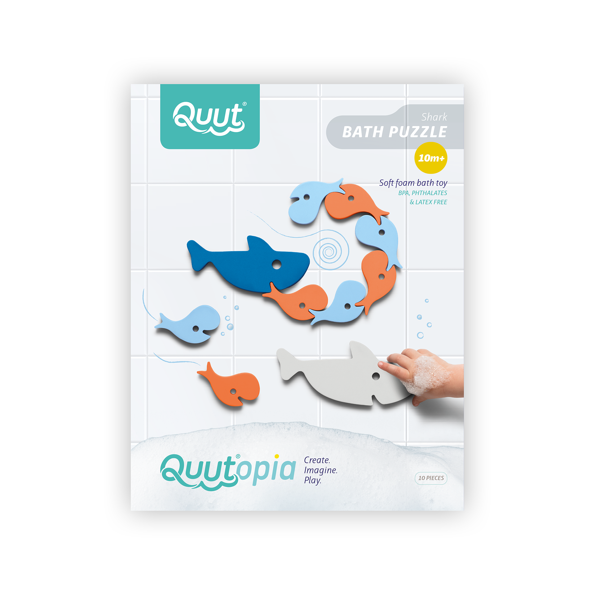 Quut Bath Puzzle Shark
