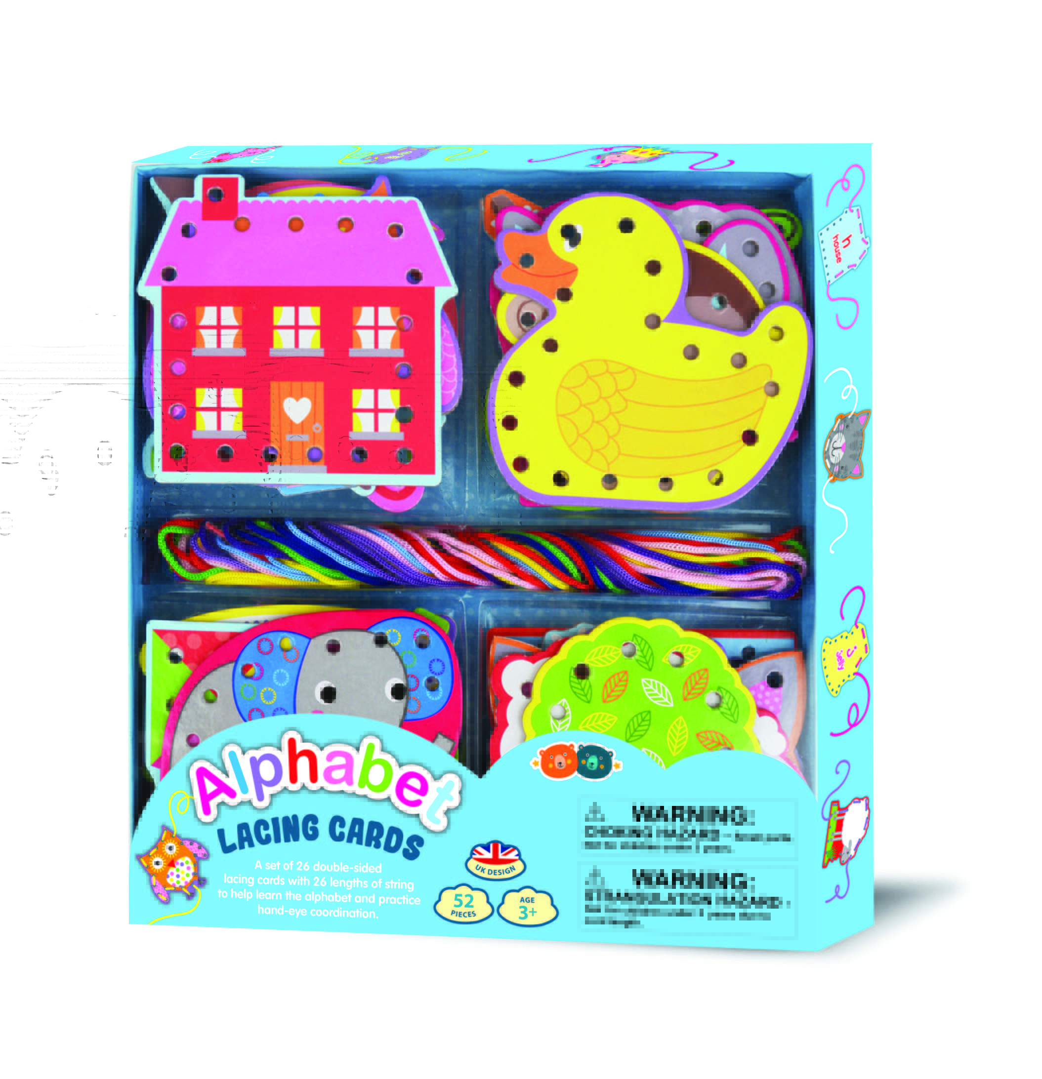 Buddy &amp; Barney Alphabet Lacing Cards