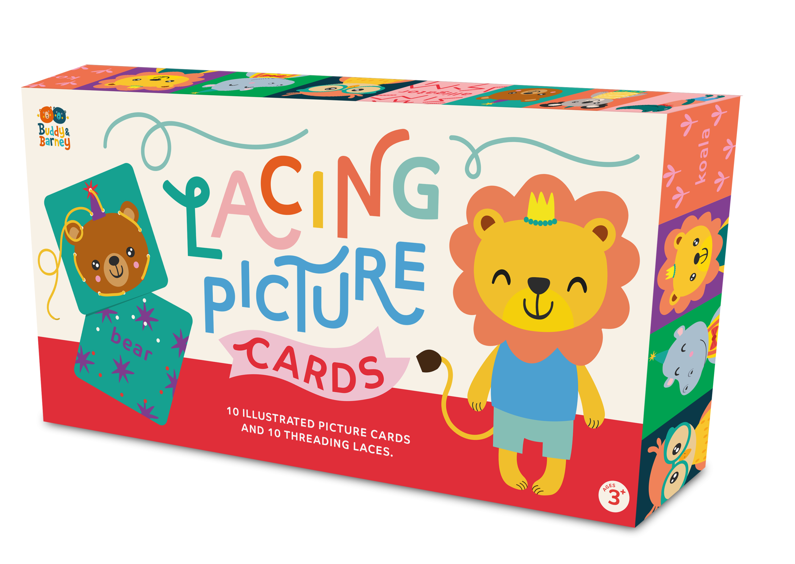 Buddy &amp; Barney Lacing Picture Cards