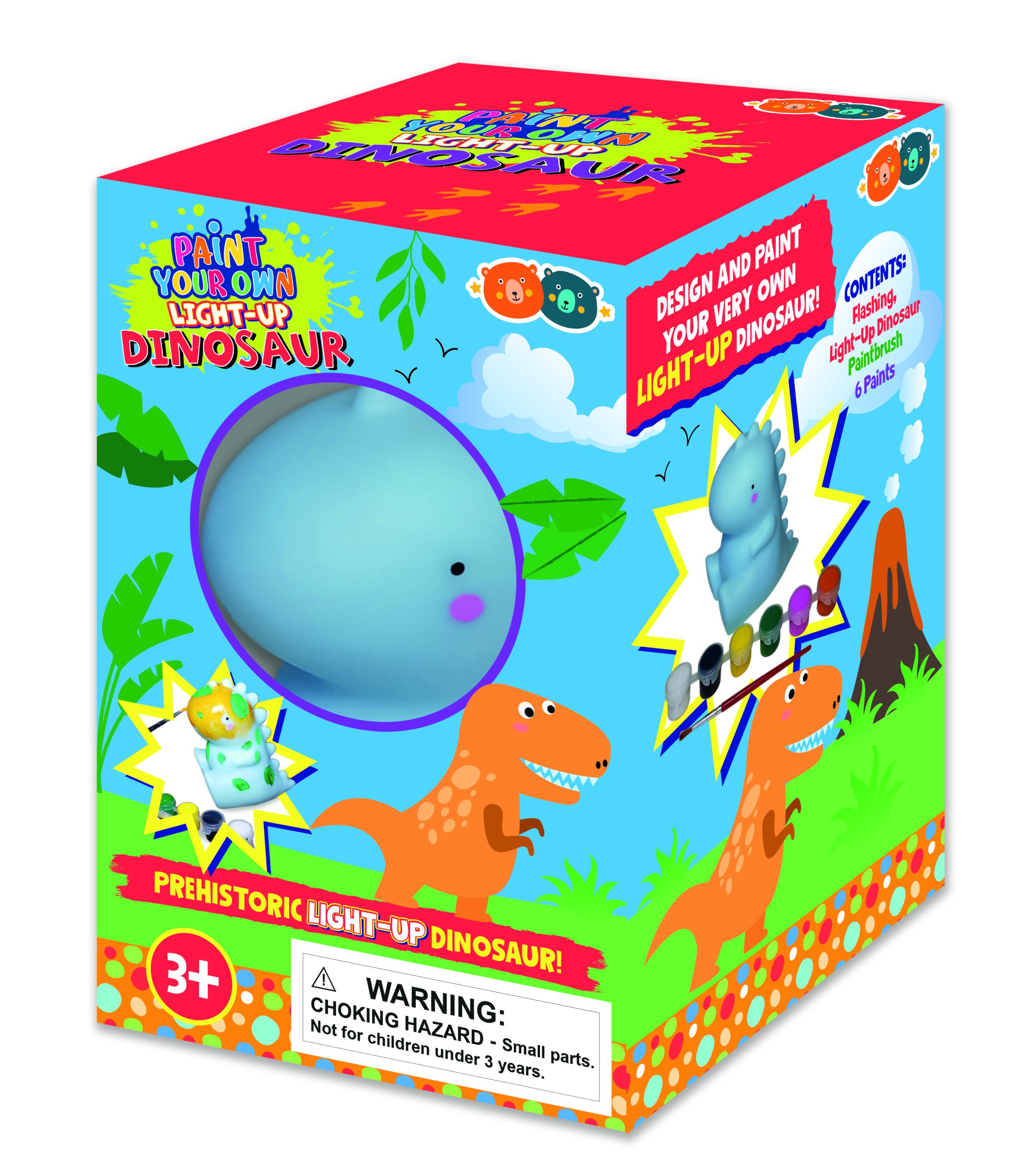 Buddy &amp; Barney Paint Your Own Light Up Dinosaur
