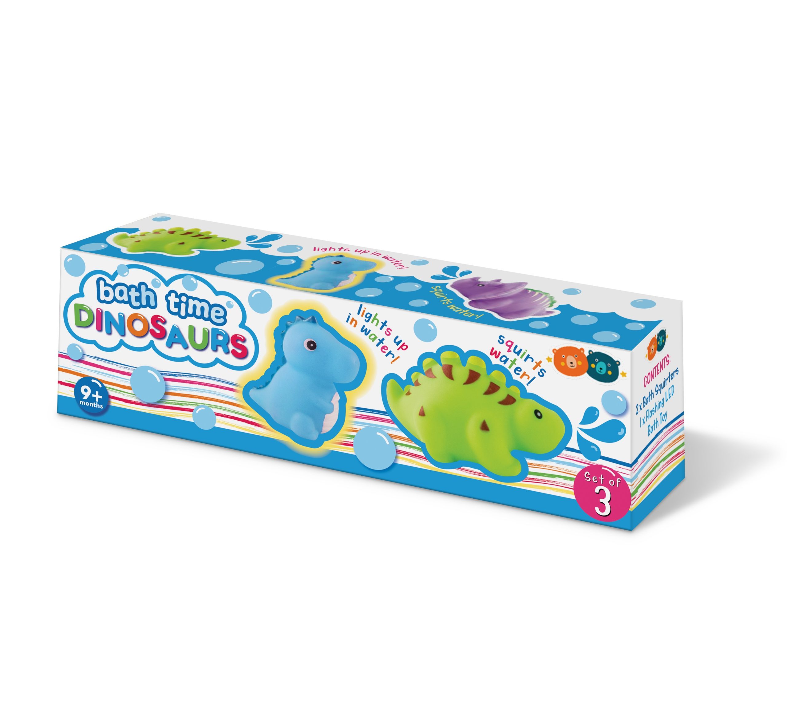 Buddy &amp; Barney Bath Time Dinosaur Squirter &amp; Led