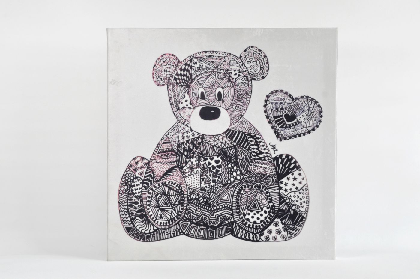 Kira &amp; Billy Tallulah the Teddy Velour Canvas Wall Art
