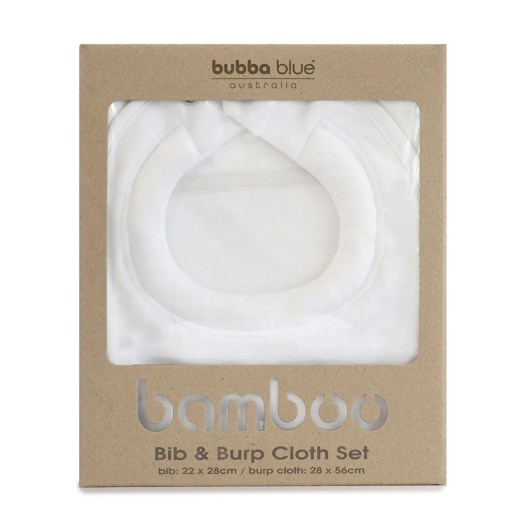 Bubba Blue Bamboo Bib & Burp Cloth Set | babaloo