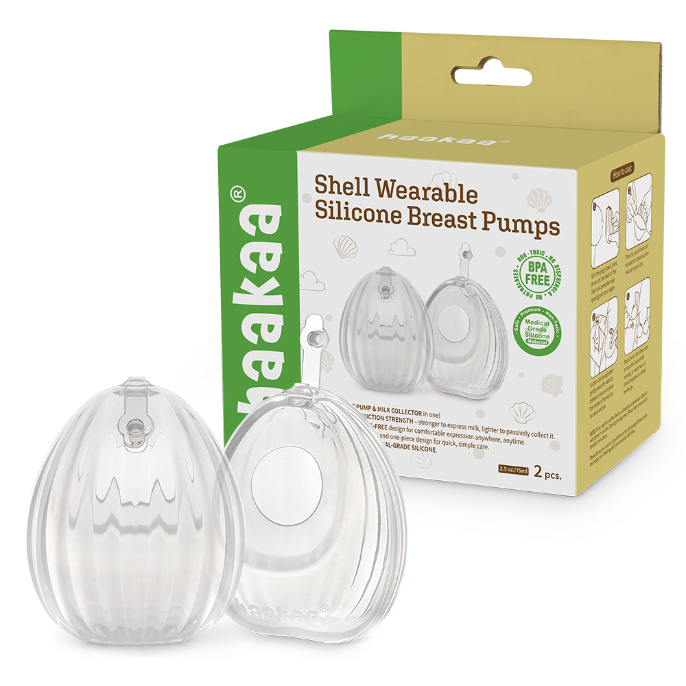 Haakaa Shell 2pk Wearable Silicone Breast Pump 120ml