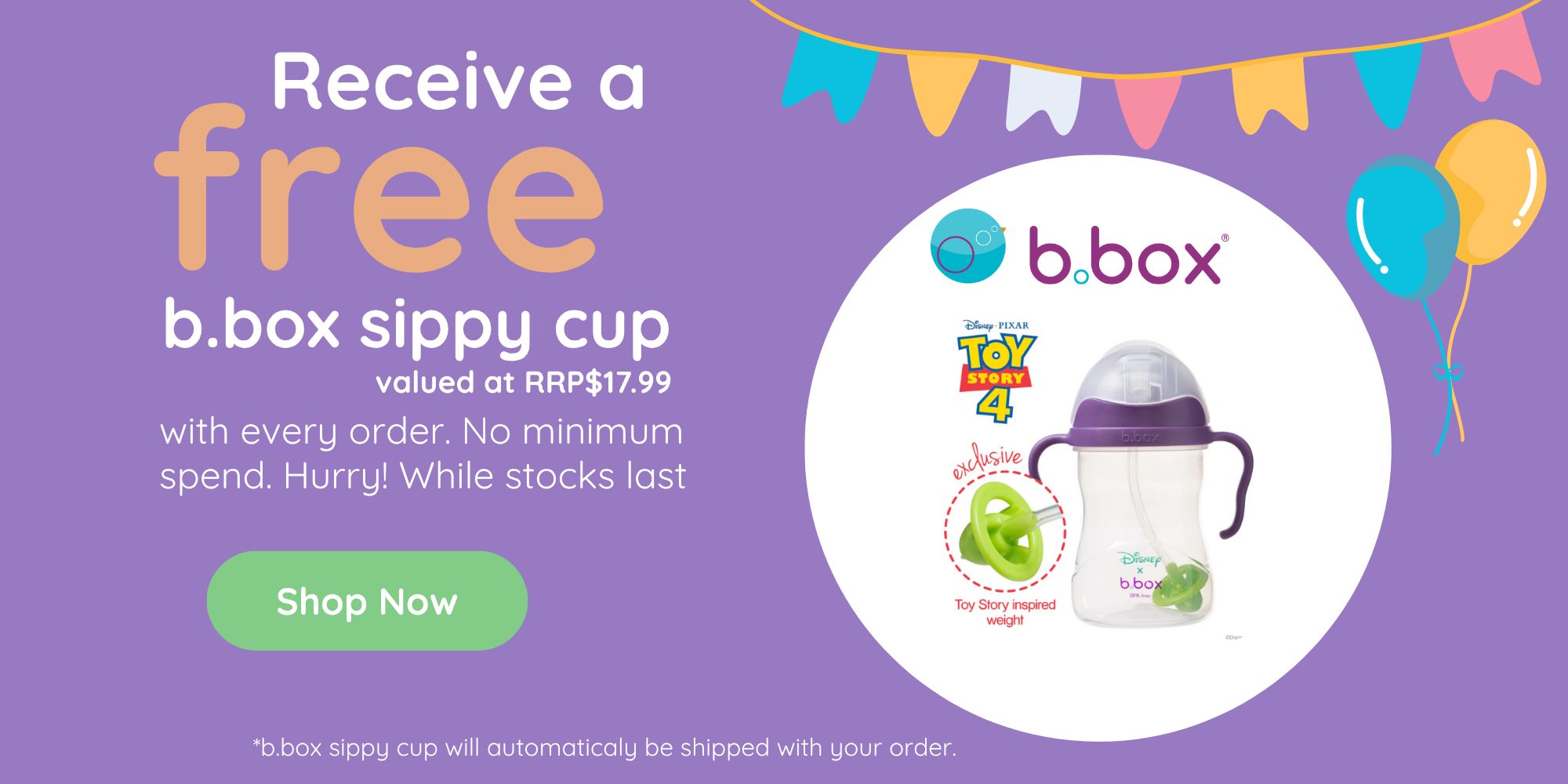 Free b.box Sippy Cup Toy Story