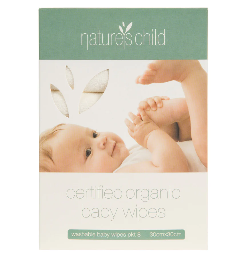 Nature’s Child Baby Wipes Certified Organic Cotton 8 Pack
