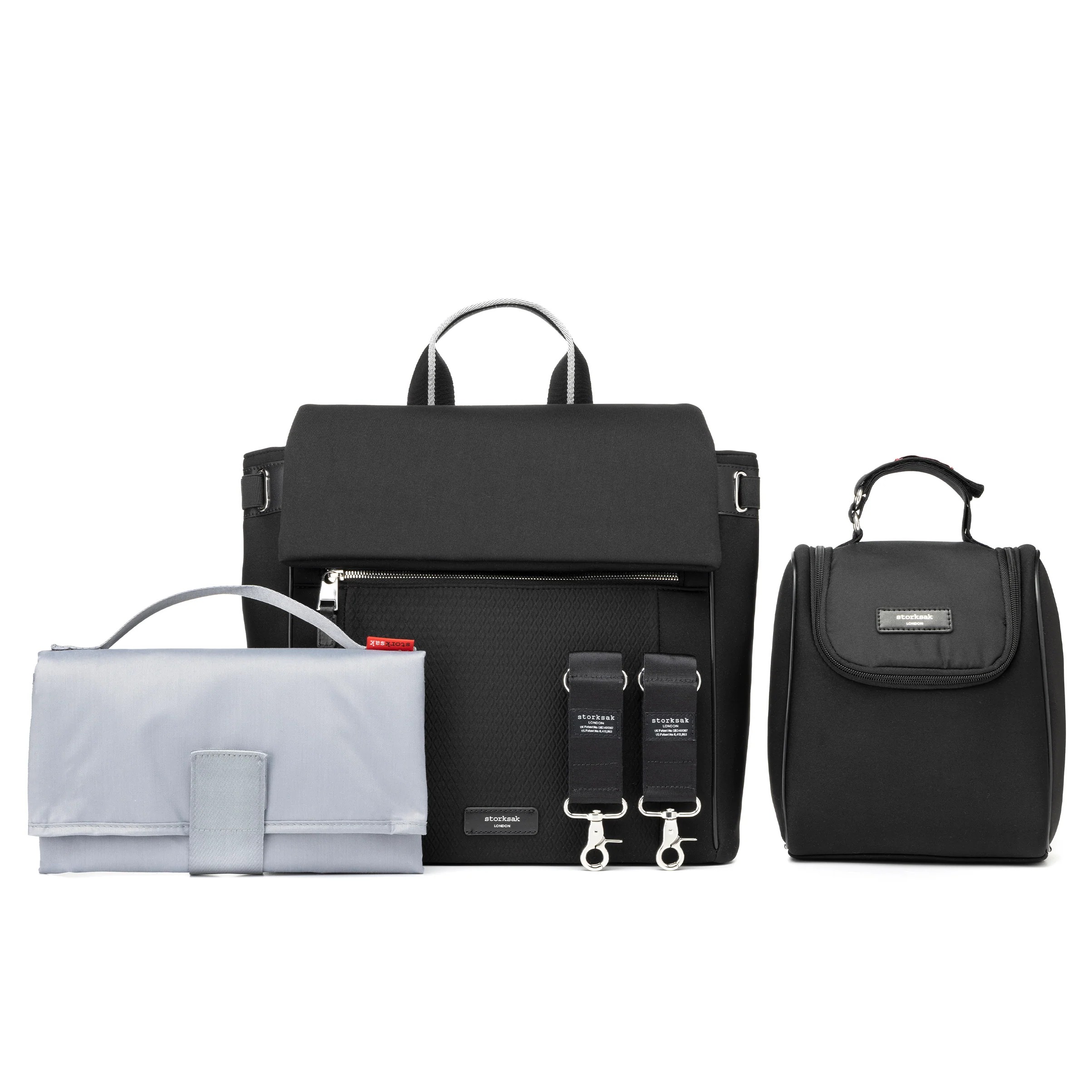 Storksak St James Scuba Nappy Bag with Silver Hardware