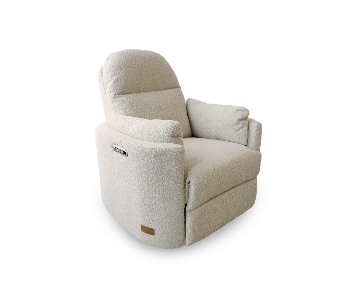 Babyhood Firenza Electric Feeding & Recliner Glider Chair – Cream Boucle Limited Edition